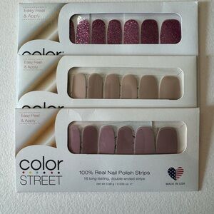 Color Street Nail Strip Bundle of 3